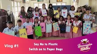 Sree Narayana Vidya Mandir Paper Bag Making Activity / Paper Bag Activity / SNVM/ #Vlog1
