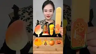 Eating Juicy Summer Ice Creams | #asmr #food #funny #eating #shorts