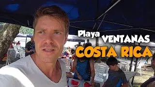 Costa Ricans showed Beautiful Beach. I try the Argentine Empanados. Costa Rica