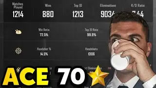 WE FOUND THE BEST PLAYER in PUBG Mobile (Ace 70 star)