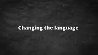 Changing the Language | Keyran