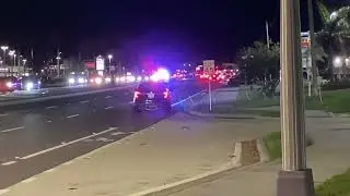 A Sarasota county sheriff cruiser responding.￼