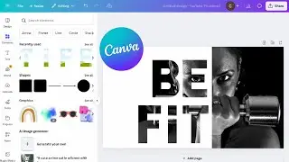 Make a Text Mask in Canva | Canva for Beginners | Graphic Design Typography