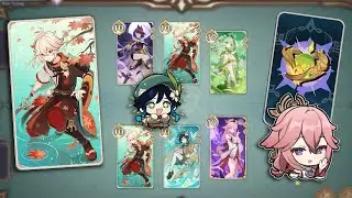 Kazuha Double Swirl ft. Yae Miko | Genshin Impact TCG