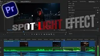 How to Create SPOT LIGHT Effect in Premiere Pro | Cinematic Lighting Tutorial