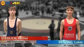 🤼 | Wrestling | German Championships 2022 Cadets (Greco) - 51kg Gold | STEGLICH vs. BENZING