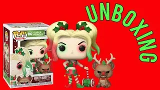 Harley Quinn and Helper | DC Holiday Funko Pop