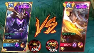 GLOBAL SABER VS TANK BUILD MARTIS🔥| WHO IS THE KING OF DAMAGE? | MUST WATCH!
