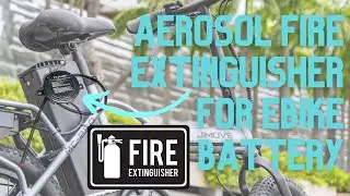 Built-in compact fire extinguisher with heat sensor for ebike escooter battery