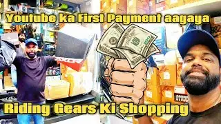 Youtube ka First Payment Aagaya Aapna | Riding Gears Ki Shopping | #axorhelmets #raida