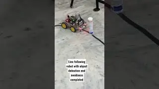 Line following robot with object avoidance at ai-soft