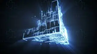 Neon Cube Logo Reveal