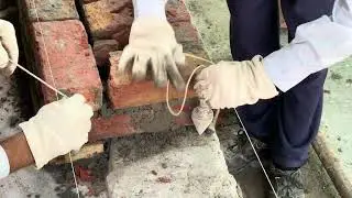 Brick Work of both sides clear double Doori 13 inches wall