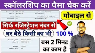 How to check scholarship money 2026 | scholarship kaise check kare 2026 | 