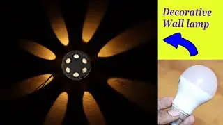 How to make a  wall hanged lamp | Home decorative lights|
