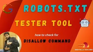How to check whether robots.txt file uploaded is working correctly | robots.txt tester tool | SEO