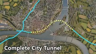 Completing the City Highway Tunnel  - Cities: Skylines - Altengrad 93