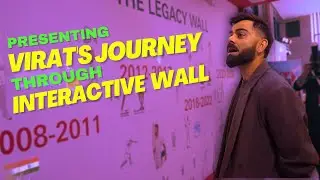 Celebrating the remarkable cricket journey of King Kohli through Interactive wall #viratkohli #event