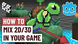 Creating a 2D/3D Hybrid Game in Godot: Using Gridmap, 2D Parallax and Sprites
