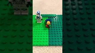 Lego guy loves his burger 🍔 ￼