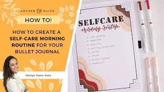 How To Create A Self Care Bullet Journal Morning Routine