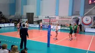 Финальное очко 1/2 ЧР по волейболу