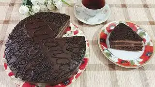 Торт «Прага»-как в детстве, очень вкусно и просто!