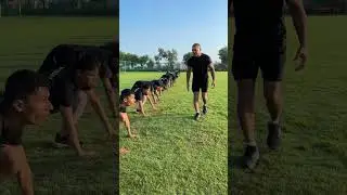 Running 🏃‍♂️Long Steps Exercise (Single leg stretch inside) 20×3 Sets #army #1600m #running #shorts