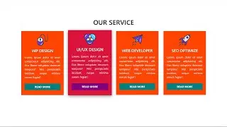 Responsive Our Services Section Using HTML And CSS