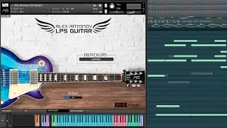 LPS Guitar riff with Slide articulation | Les Paul guitar kontakt sample library vsti
