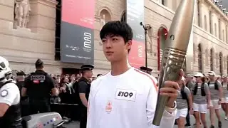 BTS ❤진JIN❤ at the Paris Olympics, Our proud torchbearer JIN ^^
