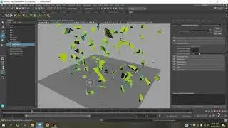 How to create Brick wall shattering effect animation in Maya 2023 with built in Bullet plugin