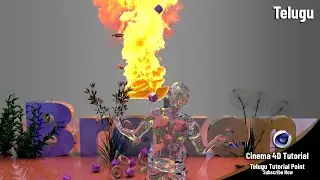 C4D Turbulence FD & Character Animation Tutorial |2021 | Telugu Tutorial Point