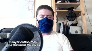 Mask speech transmission test