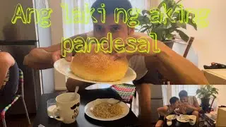Sobrang sarap ng aking almusal..Pancit canton at pandesal 😋