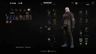 The Witcher 3. Mod "Potato Item Cheats". Crossbow buff demo.