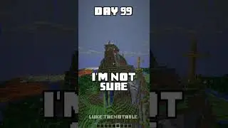 100 Days - [Minecraft Shorts] - Day 99 #minecraft #100days