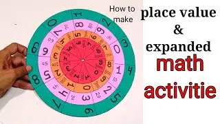 Place value model || place value TLM math model || place value with wheel TLM Math model