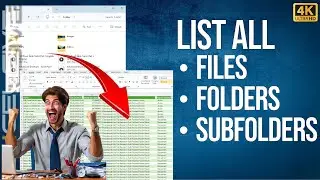 List ALL Files & Folders (Subfolders Included!) in Excel (NO VBA!)