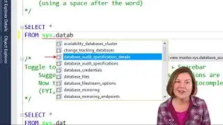 SSMS Shortcuts - IntelliSense