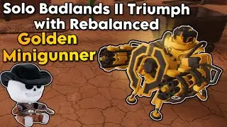 Solo Badlands II Triumph with Rebalanced Golden Minigunner | Tower Defense Simulator