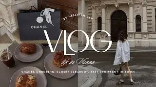LIFE IN VIENNA | Chanel unboxing, Cartier trinity bracelet change, Summer closet clear-out