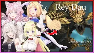 [ENG SUB/Hololive] More Hologirl's reactions to first encounter with Rey Dau in MonHun Wilds Beta