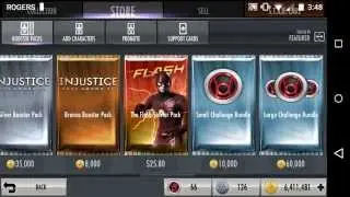 Injustice Mobile Buying Metahuman Flash Starter Pack