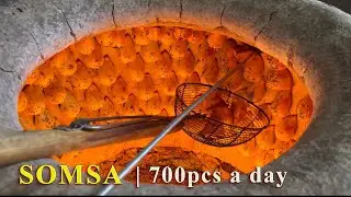 How to cook street food SOMSA (Samosa)? The BEST THING YOU'LL EVER EAT | 700pcs a day
