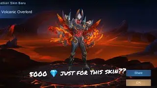 Habis 5000 💎 buat skin Epic kufra Volcanic Overlord | Mobile legends : bang bang