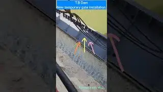 T B Dam new temporary gate installation || T B Dam gate restoration #tungabhadradam