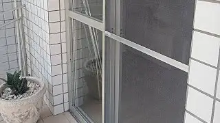 Muntenção de tela mosquiteira de correr para porta