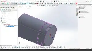 Уроки SolidCAM: 4x cверление на цилиндре SolidCAM/Tutorial SolidCAM: 4x Drilling on back cylinder