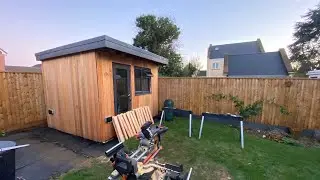 Building My Garden Office: Part 13 - Cladding and Guttering